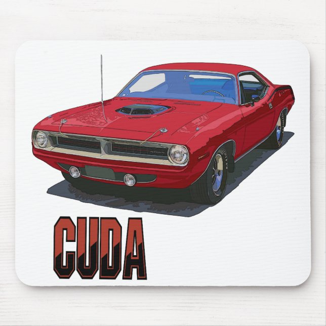 1970 Cuda Coupe Mouse Pad (Front)