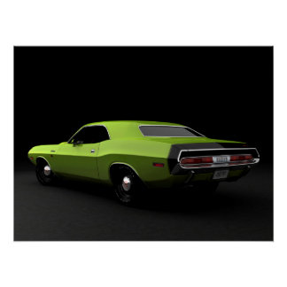 1970 Dodge Challenger R/T - Lime Light Poster