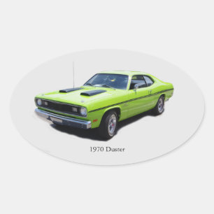1970 Duster Oval Sticker