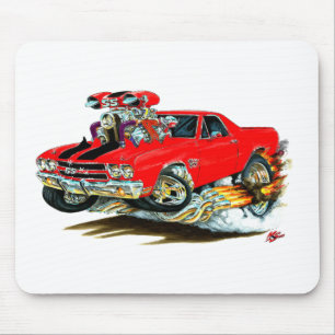 1970 El Camino Red-Black Truck Mouse Pad