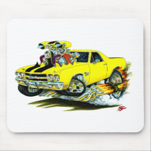 1970 El Camino Yellow-Black Truck Mouse Pad