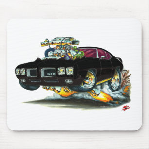 1970 GTO Black Car Mouse Pad