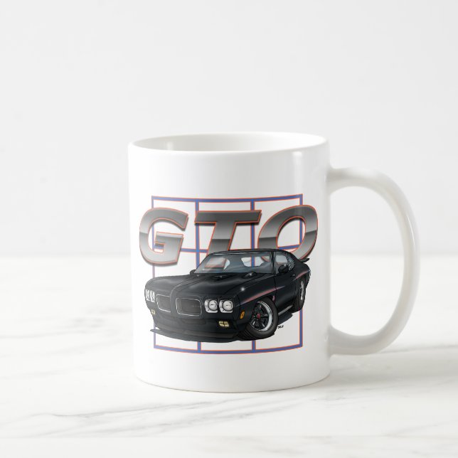 1970 GTO Black Coffee Mug (Right)