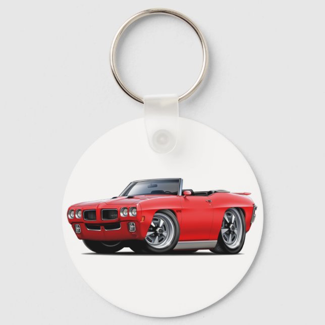 1970 GTO Red Convertible Key Ring (Front)