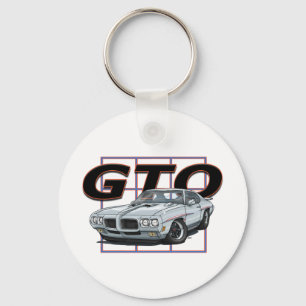 1970 GTO Silver Key Ring