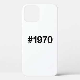 1970 Hashtag 55 Years Birthday Anniversary iPhone 12 Case