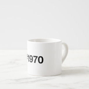 1970 Hashtag 55 Years Birthday Anniversary Espresso Cup