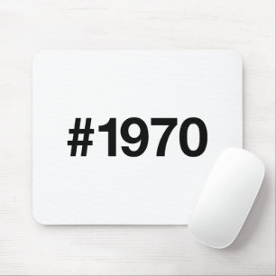 1970 Hashtag 55 Years Birthday Anniversary Mouse Pad