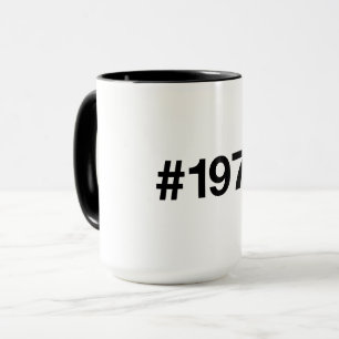 1970 Hashtag 55 Years Birthday Anniversary Mug
