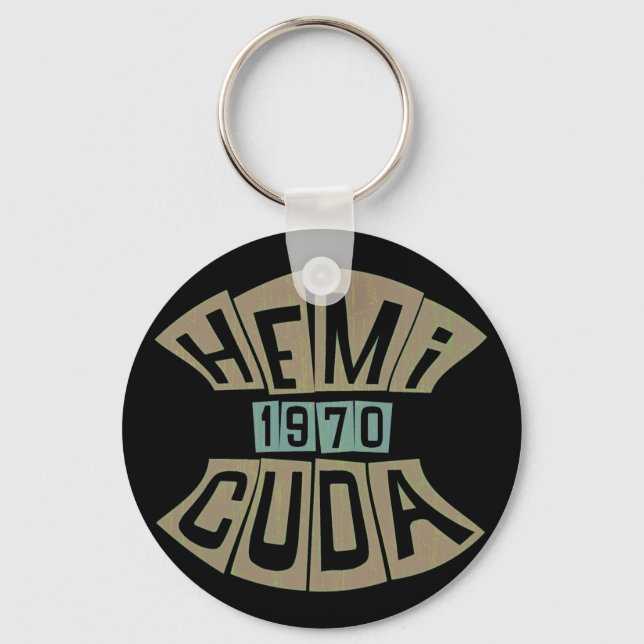 1970 HEMI CUDA KEY RING (Front)