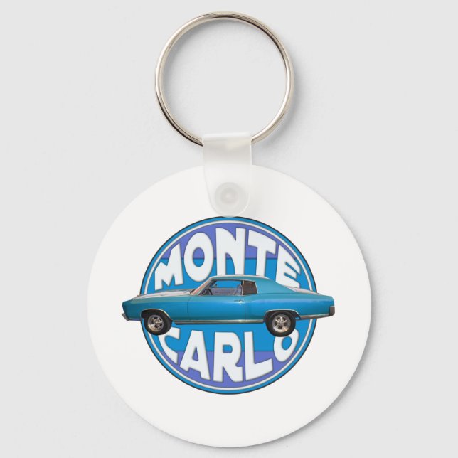 1970 monte carlo chevy blue key ring (Front)