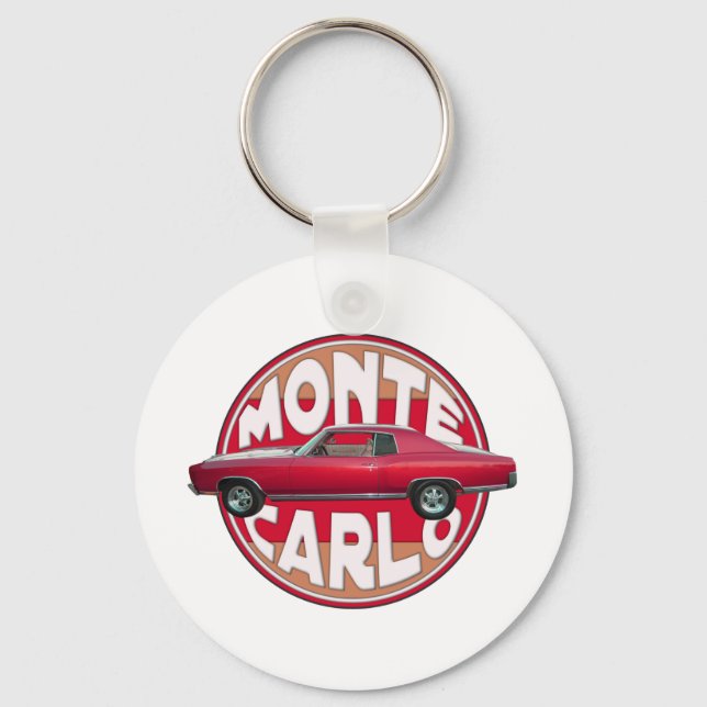 1970 Monte Carlo Red Key Ring (Front)