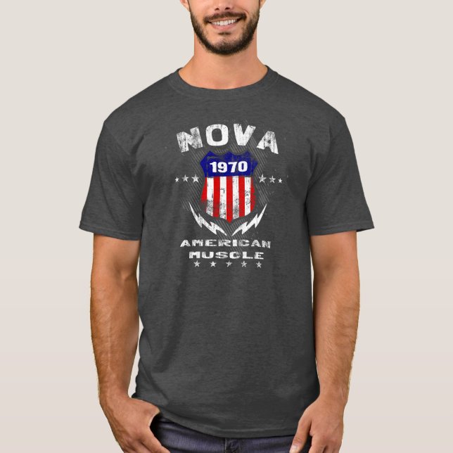 1970 Nova American Muscle v3 T-Shirt (Front)