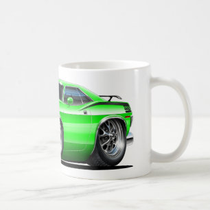 1970 Plymouth Cuda Green Car Coffee Mug