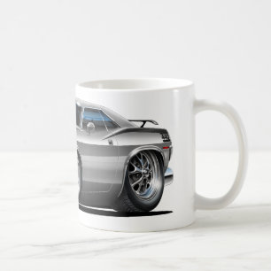 1970 Plymouth Cuda Grey Car Coffee Mug