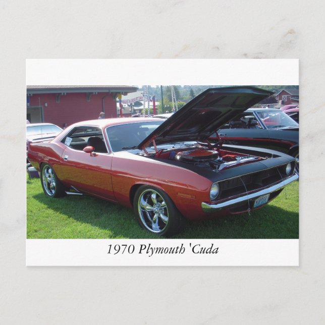 1970 Plymouth 'Cuda Postcard (Front)