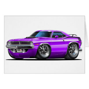 1970 Plymouth Cuda Purple Car