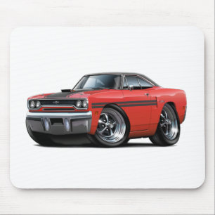 1970 Plymouth GTX Red-Black Top Car Mouse Pad