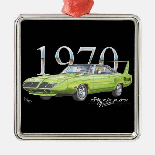 1970 Plymouth Superbird Christmas Ornament (Front)