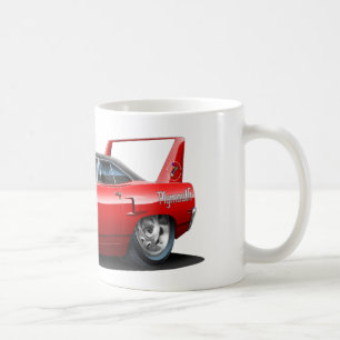 1970 Plymouth Superbird Red Car Coffee Mug