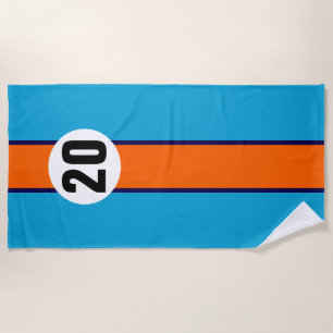 1970 RACING BEACH TOWEL