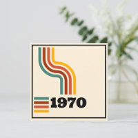 1970 Retro Vintage Poster Birthday or Reunion