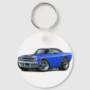 1970 Roadrunner Blue-Black Stripe Key Ring