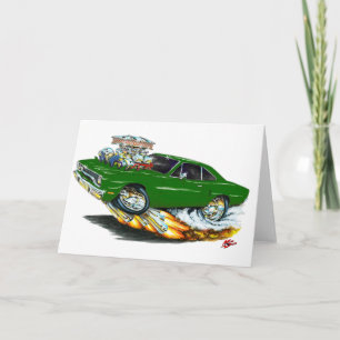 1970 Roadrunner Green Car Card