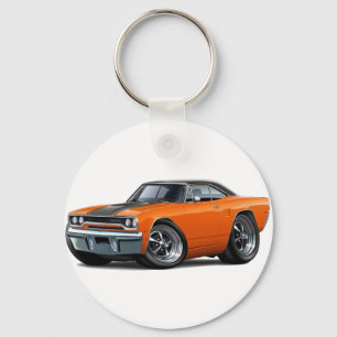 1970 Roadrunner Orange-Black Top Key Ring