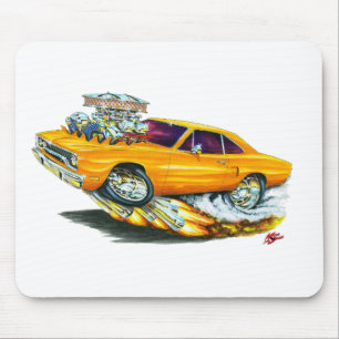 1970 Roadrunner Orange Car Mouse Pad