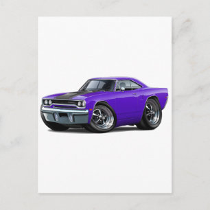 1970 Roadrunner Purple-Black Postcard