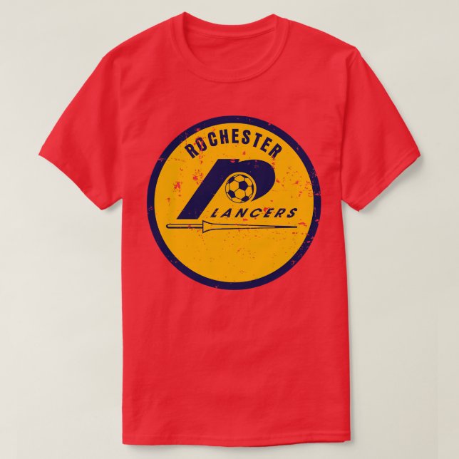 1970 Rochester Lancers Vintage Soccer T-Shirt (Design Front)