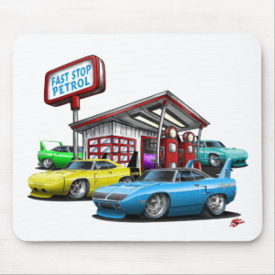 1970 Superbird Gas Station Mouse Pad