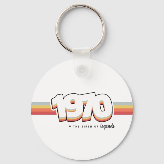 1970 The birth of legends Key Ring (Front)