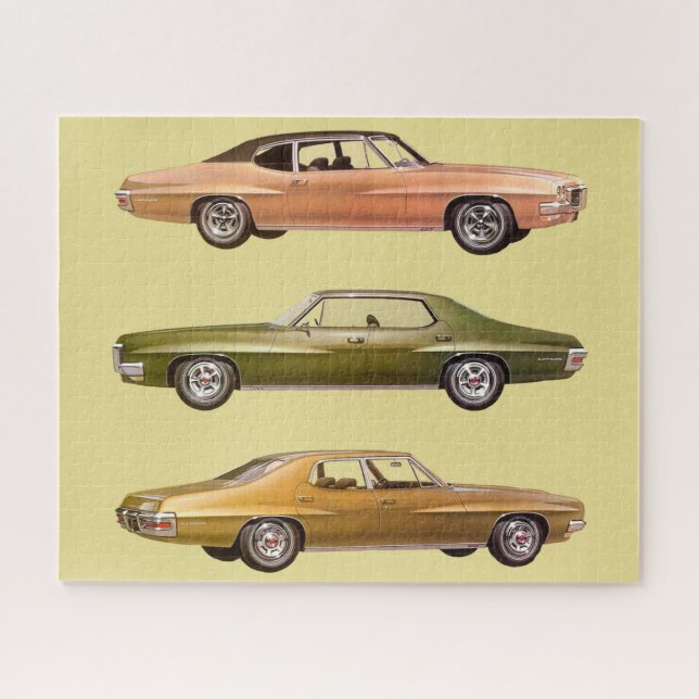 1970 three muscle cars jigsaw puzzle (Horizontal)