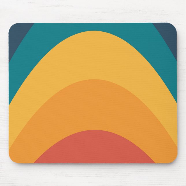 1970 warp curves up smooth mouse pad (Front)
