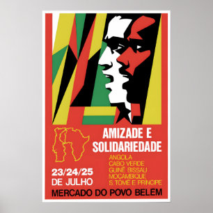 1970s African Propaganda Poster Friendshi