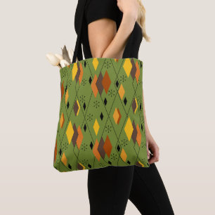 1970s Atomic Diamonds Tote Bag
