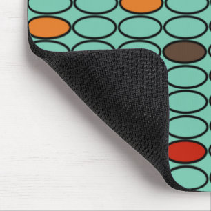1970s Blue Ovals Mouse Pad