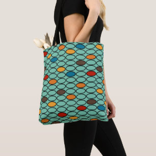 1970s Blue Ovals  Tote Bag
