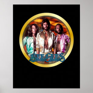 1970's Classic Bee Gees Custom Art Poster