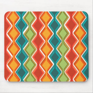 1970s Connected Diamonds Mouse Pad