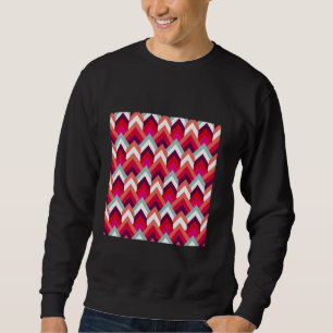 1970'S GEOMETRIC UPWARD ARROW PATTERN FLAMESTICH R SWEATSHIRT