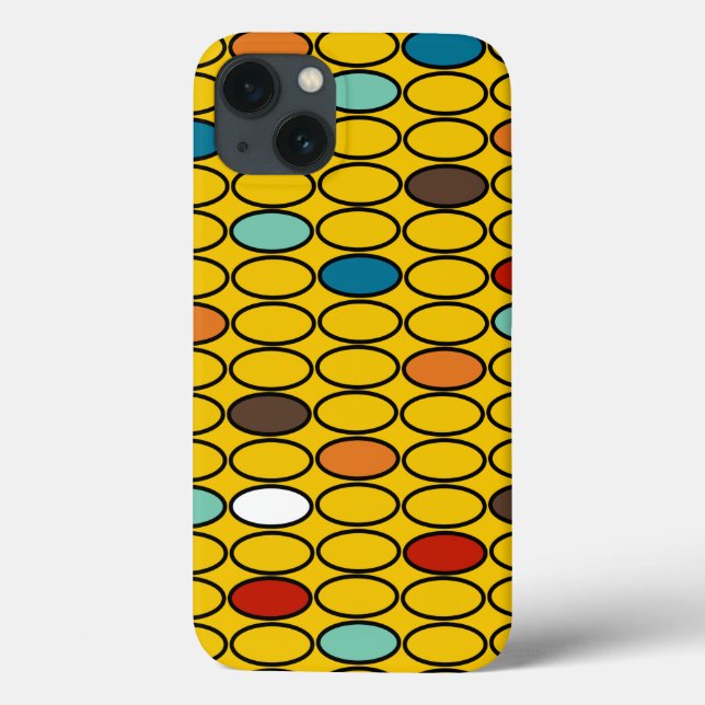 1970s Gold Ovals  Case-Mate iPhone Case (Back)