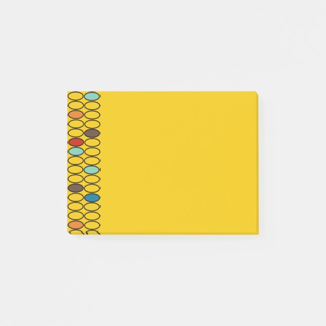 1970s Gold Ovals  Post-it Notes (Front)