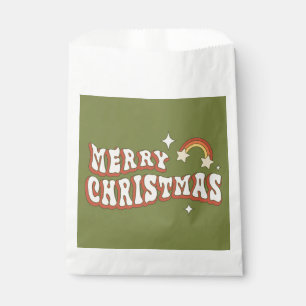 1970s groovy merry christmas funky favour bag