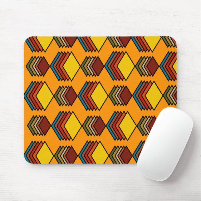 1970s Inspired Diamonds  Mouse Pad (With Mouse)