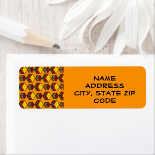 1970s Inspired Diamonds  Return Address Label
