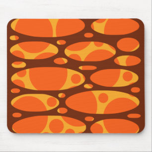 1970s Layered Ovals Mouse Pad