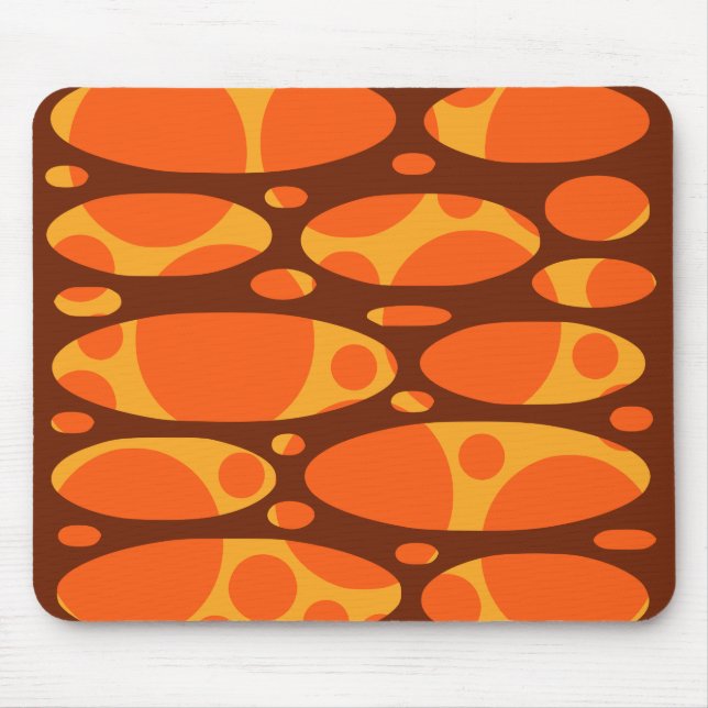 1970s Layered Ovals  Mouse Pad (Front)